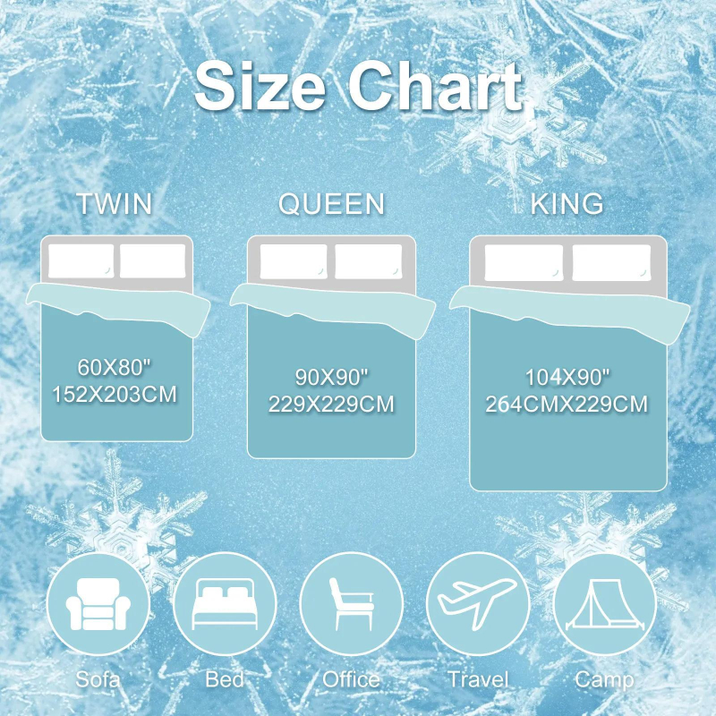 Cuvertură răcoroasă personalizabilă Eden – primăvară și vară, 300–499 g, stil modern simplu, Material: Alte