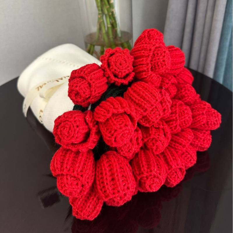 Pătură cu buchet de trandafiri, fibre acrilice, 800 g, iarnă, stil modern de simplitate