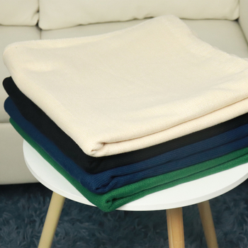 Cuvertură de iarnă, tricot warp și țesut, fibră acrilică, model solid, 300-499 g, stil modern minimalist