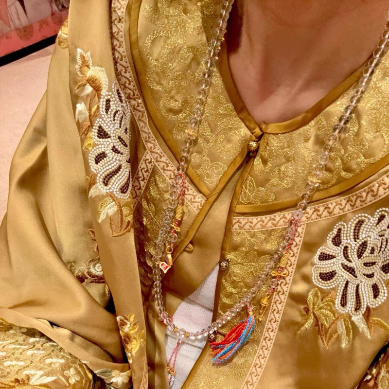 Brățară cu mărgele de cristal, accesorii din argint 925, fără pietre laterale