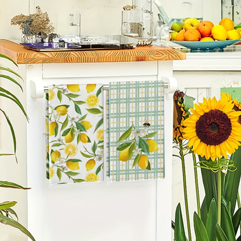 Citrinų tematikos Helovyno rankšluosčiai su spauda, poliesteris, 50–80 g, rankšluostis veidui/kūnui