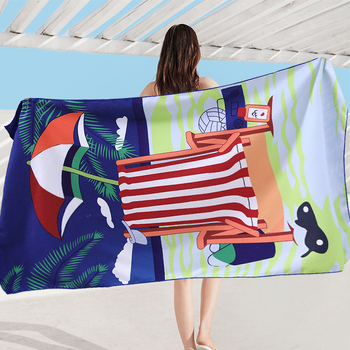 Vonios rankšluostis su kutais – Zanyang mikropluoštas, 230 g/m², logotipo spausdinimas, pritaikytas apdorojimas