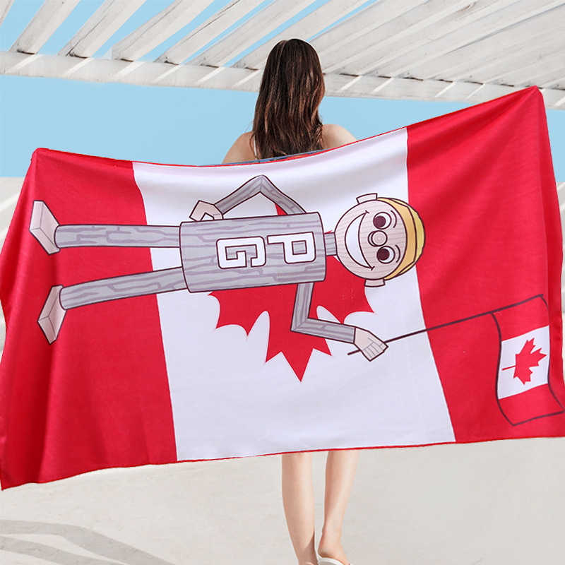 Vonios rankšluostis su kutais – Zanyang mikropluoštas, 230 g/m², logotipo spausdinimas, pritaikytas apdorojimas