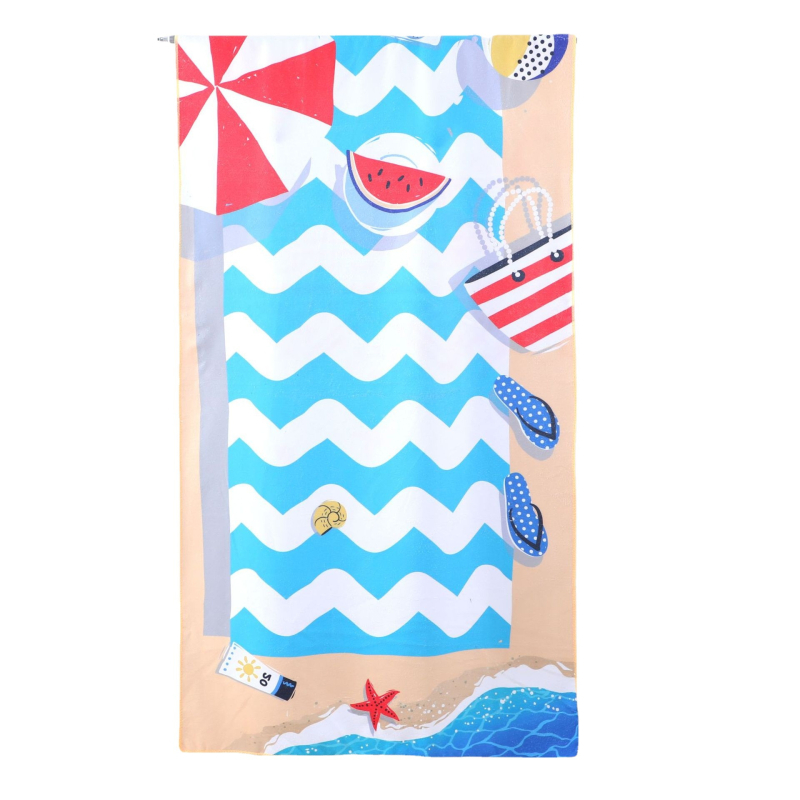 Vonios rankšluostis su kutais – Zanyang mikropluoštas, 230 g/m², logotipo spausdinimas, pritaikytas apdorojimas