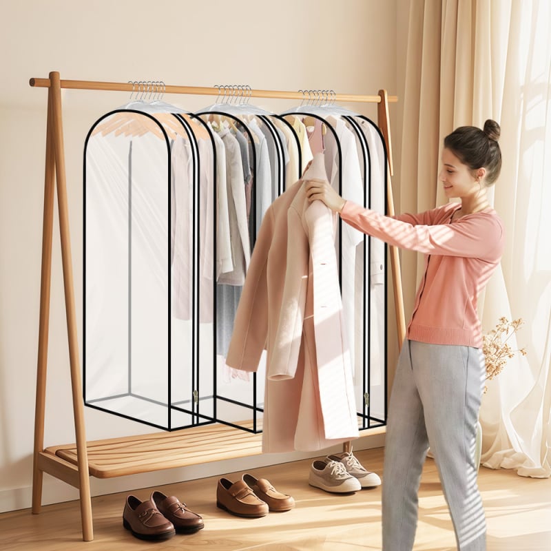 Прашозащитно покривало за висящ гардероб, пластмасово, прахозащита и влагоустойчивост, за съхранение на дрехи (Марка: Yu Sijing; Материал: Пластмаса; Функция: Прахозащита, Влагоустойчивост; Код на продукта: SH2501; Област на приложение: Съхранение на дрехи