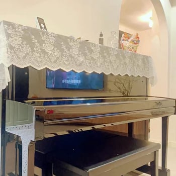 Klavírový kryt – moderný minimalistický štýl, 80% polyester, plný alebo čiastočný kryt proti prachu