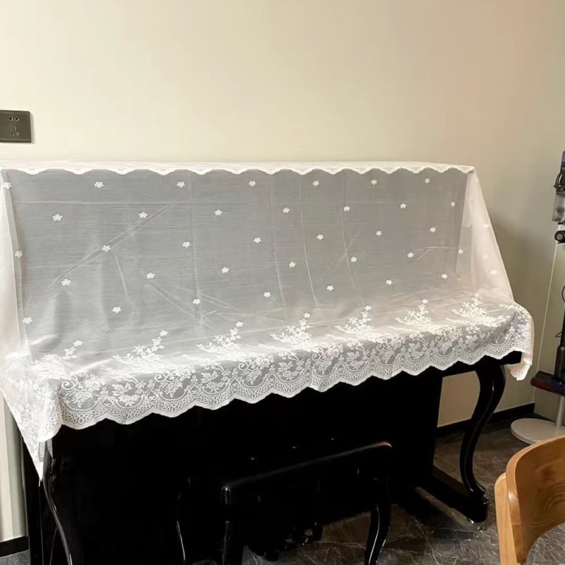 Klavírový kryt – moderný minimalistický štýl, 80% polyester, plný alebo čiastočný kryt proti prachu