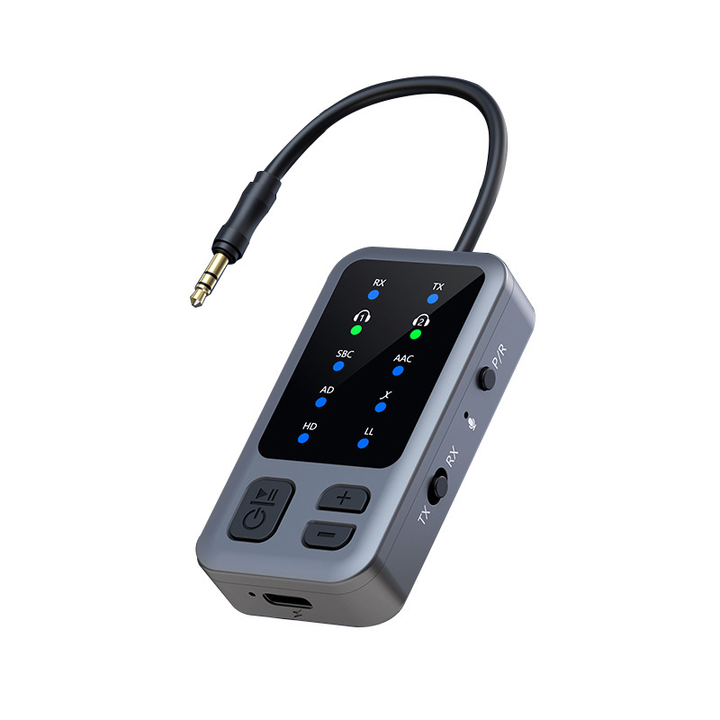 AUX Bluetooth vevő- és adóegység, modell M3, Bluetooth 5.4, AUX interfész, plug-and-play