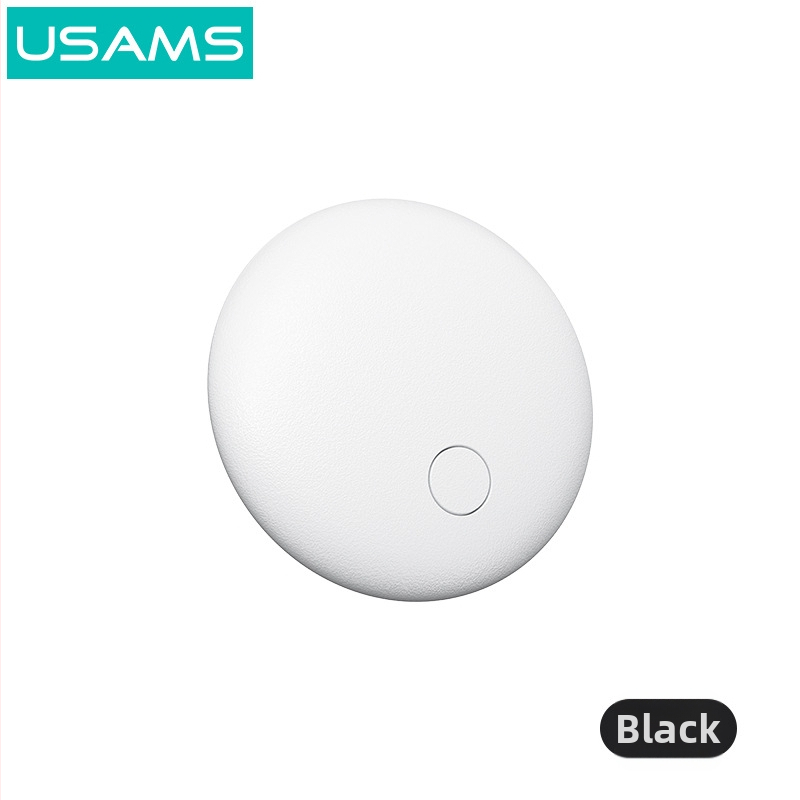 Mini zariadenie proti strate, kompatibilné s iOS, dosah 12–15 m, batéria 230 mAh, hmotnosť 25 g, súčasťou úložná taška, PU koža + ABS