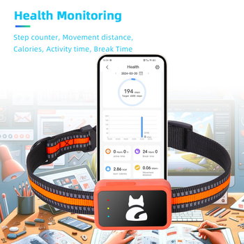G68P GPS локатор за домашни любимци – висулка, точност на позициониране 10 м, IP67 водоустойчив, 120 ч живот на батерията, Gaode карта интеграция