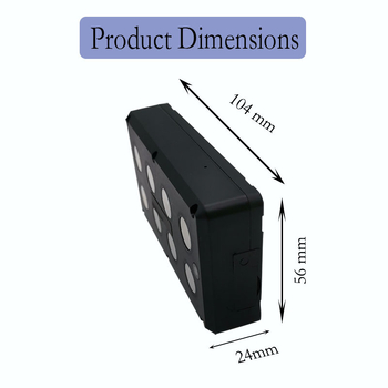 GPS тракер със силен магнит – позициониране GPS + BDS + LBS + WiFi, точност 5 м, аларми: вибрация, мобилен сигнал, периметър и надскорост, живот на батерията 720 ч, размери 104×56×24 мм