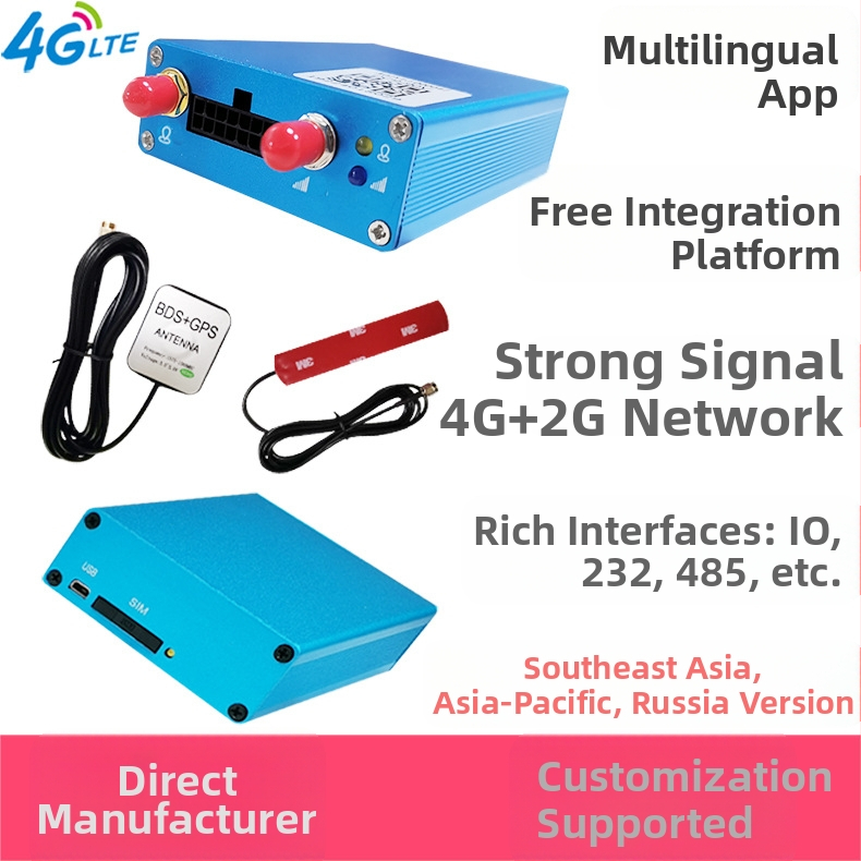Automobilski GPS tracker s 4G, vanjskom antenom, preciznost pozicioniranja 5 m, GPSBDCOMM J91SO-CN, funkcija karte i alarmni načini