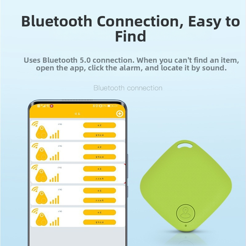 Bluetooth 5.2 Anti-Lost Selfie Nuotolinė Valdiklis su Lokatoriumi, Dviejų Kryptčių Signalizacija, Diapazonas 15–30 m, CR2032 Baterija