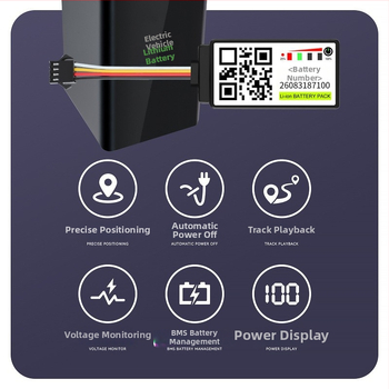 Inteligentný lokátor správy batérií pre elektrické vozidlá s 4G GPS, sledovanie proti manipulácii, displej stavu batérie, vstavaná GPS anténa, vodotesný