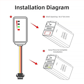 Inteligentný lokátor správy batérií pre elektrické vozidlá s 4G GPS, sledovanie proti manipulácii, displej stavu batérie, vstavaná GPS anténa, vodotesný