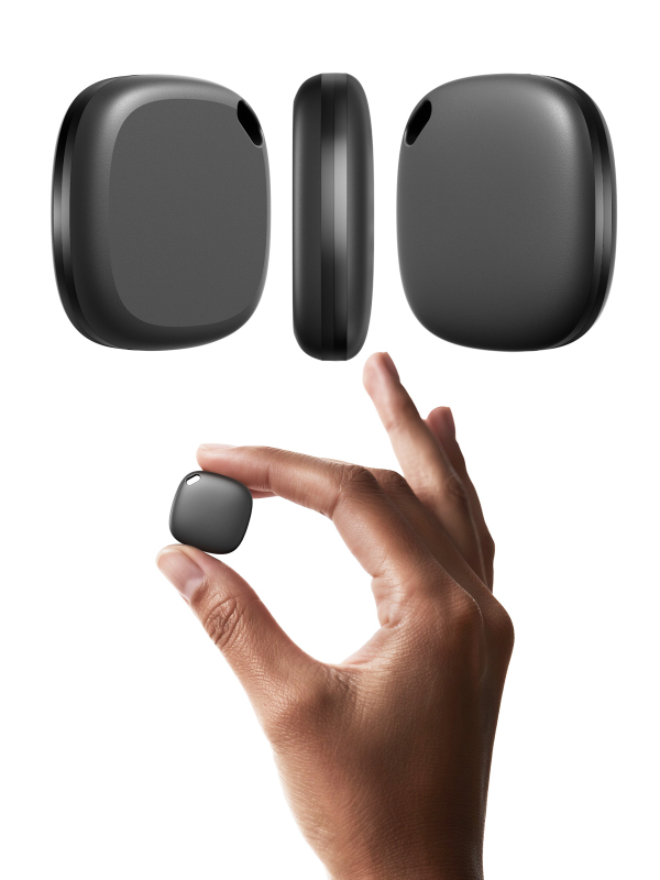 MFi tanúsítványú anti-lopó eszköz szemüveg tokhoz és ékszerdobozhoz Find My helymeghatározással | 6 g, 27×27×7,5 mm, iOS-kompatibilis