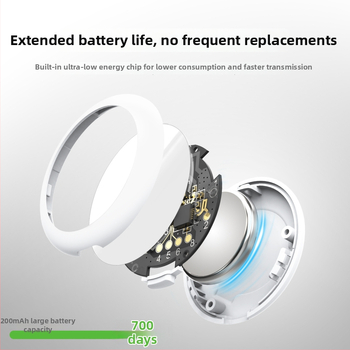 FindMy Anti-Lost Nyomkövető Zj-015 – iOS 14.5+ kompatibilis, ABS tokozás, globális nyomkövetés, beltéri helymeghatározás 10 m-ig