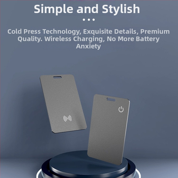 Find My Pénztárca Kártya – Anti-eltűnés Lokátor NFC és Vezeték nélküli Töltés (iOS kompatibilitás, NFC, vezeték nélküli töltés, tömeg 10 g)