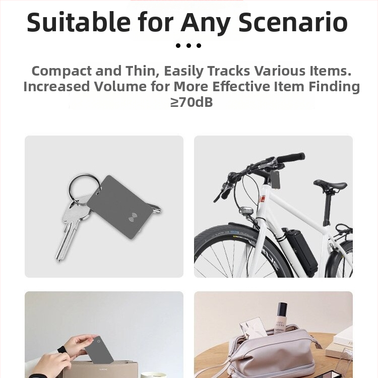 Find My maku kartes meklētājs ar NFC un bezvadu uzlādi (saderīgs ar iOS, NFC, bezvadu uzlāde, svars 10 g)