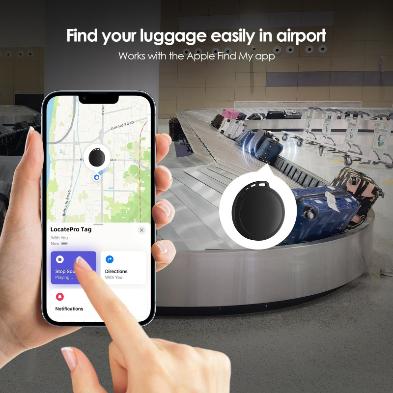 Háziállat és poggyász anti-lopott nyomkövető | Bluetooth GPS nyomkövető, iOS MFi tanúsítvány, 9 g, 220 mAh, USB 2.0