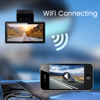 Dash kamera s predným a zadným dvojitým záznamom, 4G, nočné videnie, 1440P, 170° široký uhol