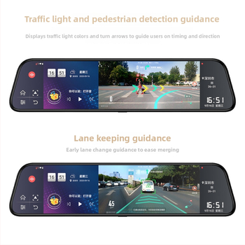 Q7 8MP Dual-Lens dash cam za retrovizor s 170° vidnim kutem i 64GB memorijom