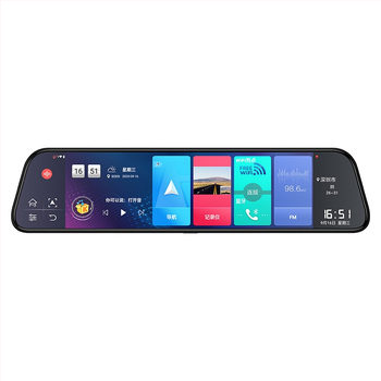 Q7 8MP Dual-Lens dash cam za retrovizor s 170° vidnim kutem i 64GB memorijom