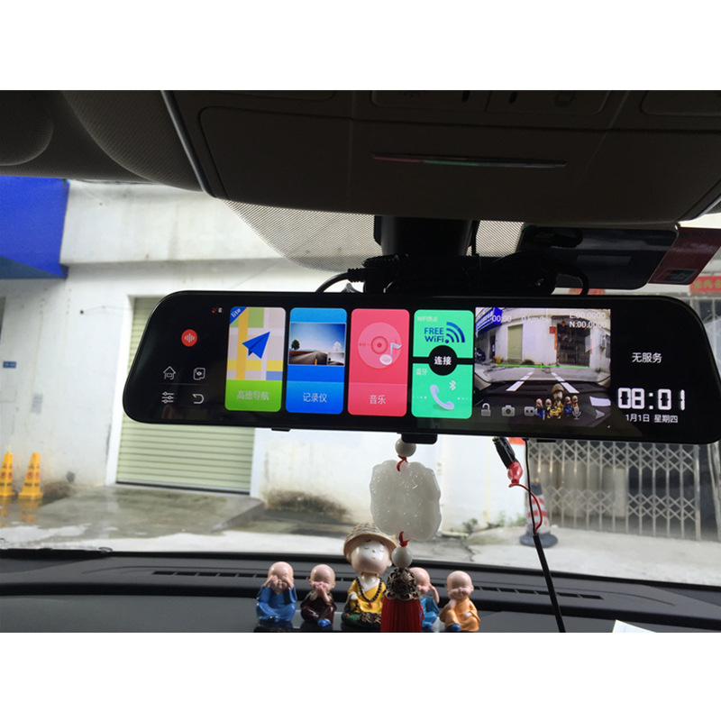 12-inčni 4G retrovizor s dash camom 1080p, navigacijom Google Maps i daljinskim reproduciranjem