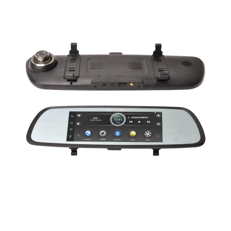 oglindă retrovizoare inteligentă cu înregistrare față-spate, navigație, 4G, USB, 12V