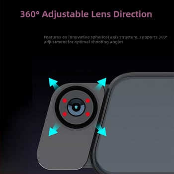 4K kamera u automobilu s GPS navigacijom, 9,66-inčni zaslon, trokanalno snimanje, ADAS