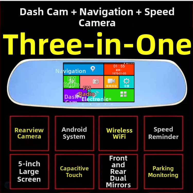 X6 s dvojitou objektívou, palubná kamera s 170° širokým uhlom, slučkové nahrávanie, podpora až 32GB TF karty