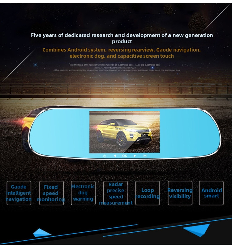 X6 s dvojitou objektívou, palubná kamera s 170° širokým uhlom, slučkové nahrávanie, podpora až 32GB TF karty