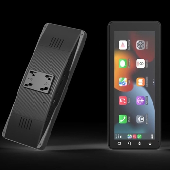 Sistem de navigație pentru mașină cu CarPlay, FM și Bluetooth – navigator portabil de 6,86 inci, cu cameră duală (Model K21, Linux OS, Cameră duală, 1080p, Diafragmă obiectivului principal F20)