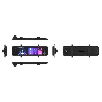 Iroda καθρέπτης οπισθοπορείας με διπλή καταγραφή εμπρός και πίσω, βίντεο 4K, μνήμη 128GB, πεδίο θέασης 160°, Wi-Fi