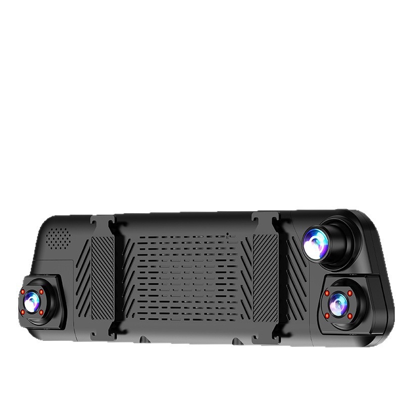 4-камерен автомобилен регистратор с 10-инчов пълен екран, 1080p, 360° обзор, WiFi