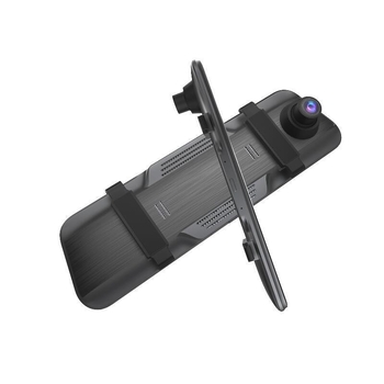 Стрийминг видеорегистратор за автомобил с три камери, 1080p, 170° зрително поле, Wi-Fi, монтаж върху огледало за обратно виждане