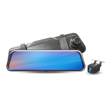 Регистратор за автомобил със стрийминг и двоен обектив, 170° широк ъгъл, 2160p, CarPlay опционално, нощно виждане