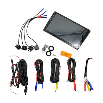 360° панорамна навигация — всичко-в-едно автомобилен видеорегистратор с 1080p нощно виждане, двойна леща, 10-инчов тъчскрийн, чип SONY225