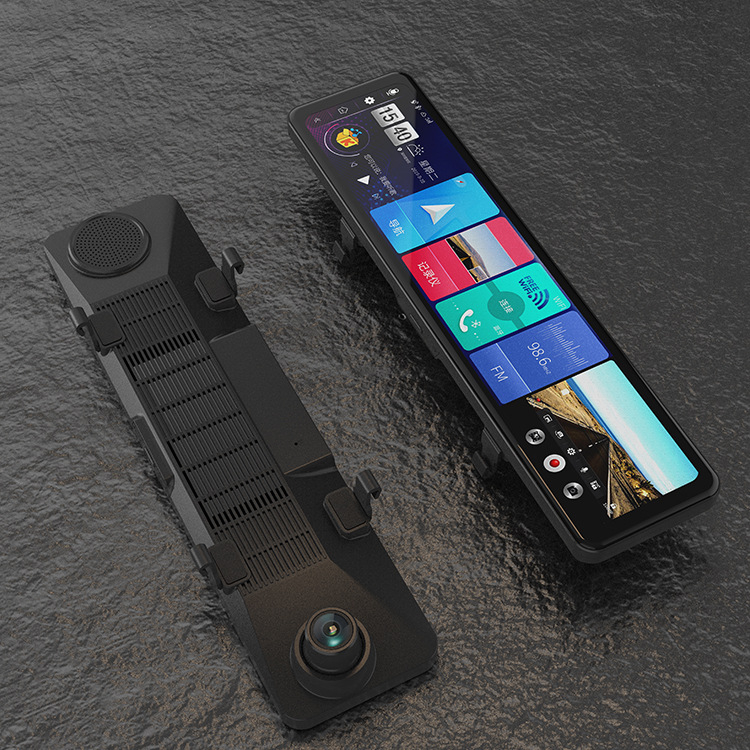 Q80 Oglindă retrovizoare inteligentă cu cameră dublă, dash cam, 4G navigație Android, 1080P, quad-core, 2GB RAM + 32GB stocare