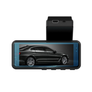 Dz 772 Auto kamera- ogledalo s noćnim vidom, dvostruka leća, kut snimanja 160°, 12MP, podržava TF karticu do 128GB, ugradnja na vjetrobransko staklo, napajanje 12V