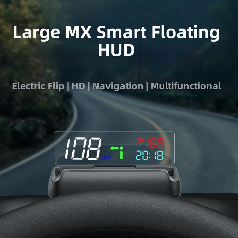 Auto HUD displejs MX Standard edition – barošanas avots caur OBD; ABS+PC; derīgs benzīna un hibrīdtransportlīdzekļiem
