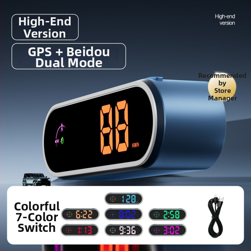Automobiļa HUD (Head-Up Display) ar Beidou navigāciju, balsu brīdinājumiem, universāla saderība, 2025. gada modelis