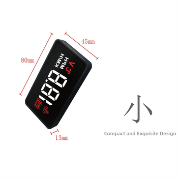 Yi Tu A100 OBD HUD displejs automašīnai ar LED ekrānu, 1296 izšķirtspēja, barošana no OBD
