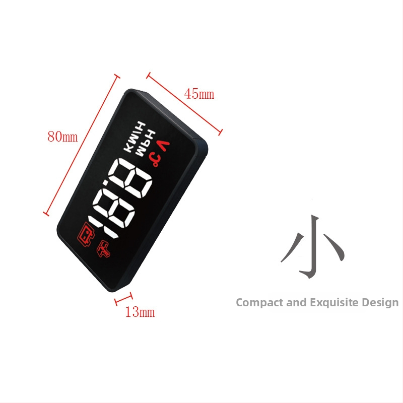 Yi Tu A100 OBD HUD displejs automašīnai ar LED ekrānu, 1296 izšķirtspēja, barošana no OBD