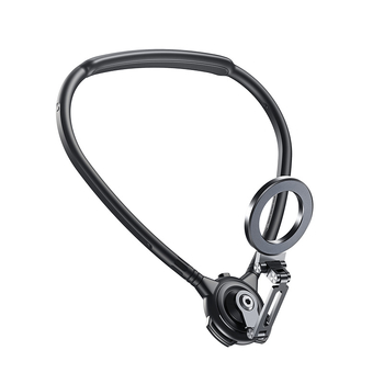 Boneruy Suport magnetic pentru POV cameră de acțiune, gât, antișoc, construcție din aliaj de aluminiu + fier + silicon, universal, montaj multi-unghi pentru bicicletă