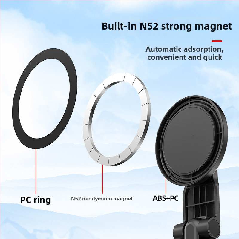 Magesafe magnetski držač za telefon za cold shoe – Vlog, horizontalno/vertikalno nagibanje, prijenosni dodatak, NdFeB magnet ABS+PC