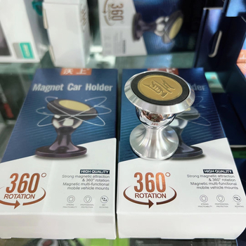 Woshon 360 Magnet — Auto držač za telefon s 360° rotacijom i magnetskim učvršćenjem, ljepljivi držač, ABC+PC materijal