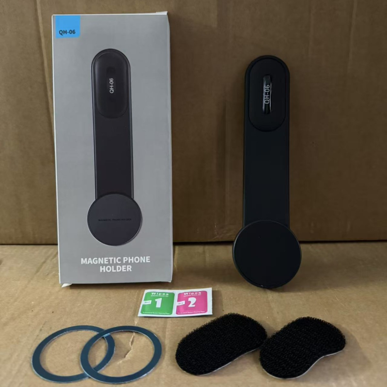 Auto držač za telefon u autu s ljepjivim Velcro trakom, ABS materijal, minimalistički stil, anti-shake funkcija, prilagodljiv