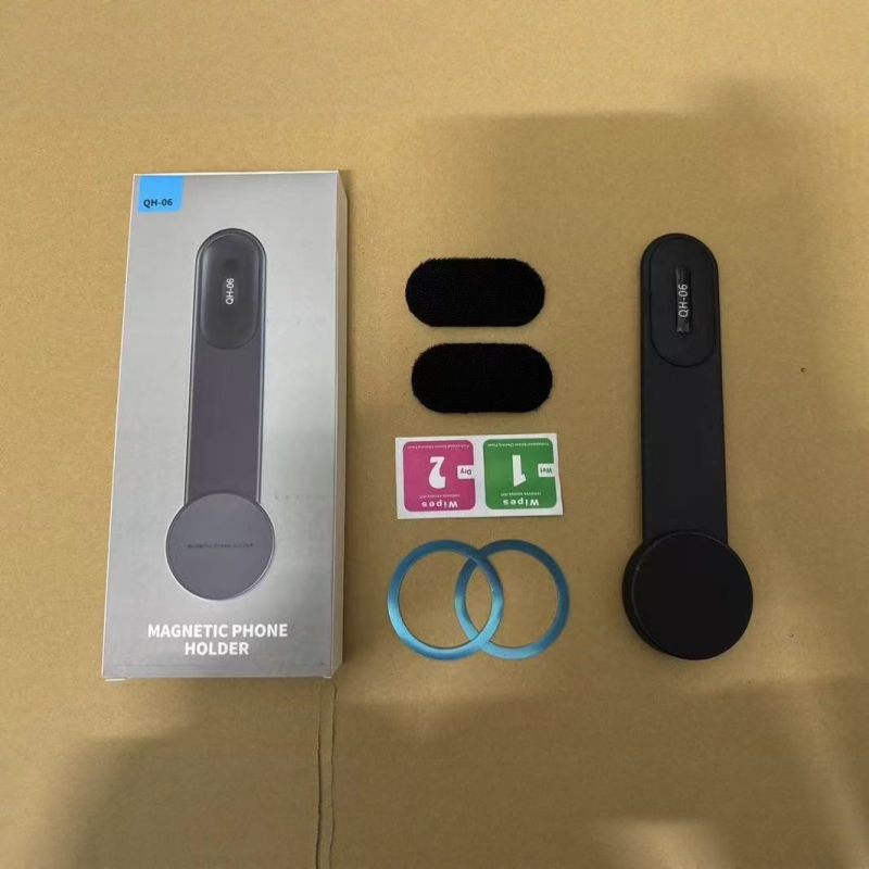 Auto držač za telefon u autu s ljepjivim Velcro trakom, ABS materijal, minimalistički stil, anti-shake funkcija, prilagodljiv