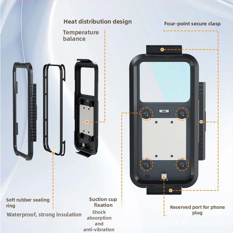 Magnetický držiak na telefón pre motocykle a elektrické vozidlá – ABS, jednoduchý štýl, prispôsobiteľný